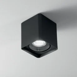 Plafoniere Da Esterno-Perenz Illuminazione Plafoniera da soffitto esterno ip54 gu10 perenz brick antracite opaco