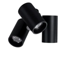 Plafoniere Moderne-Selezionato da Mazzolaluce Plafoniera da soffitto 3 faretti led nero orientabili