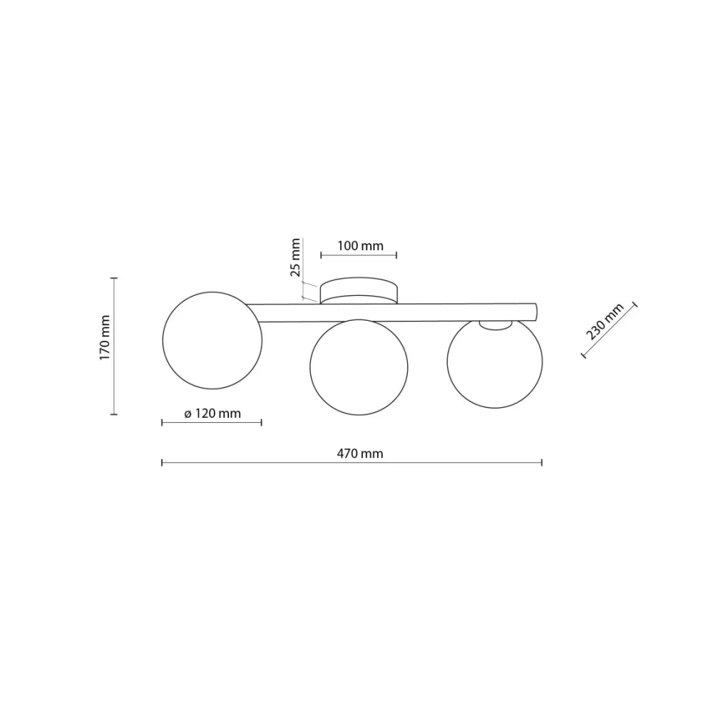 Plafoniere Moderne-Selezionato da Mazzolaluce Plafoniera da soffitto in legno stile nordico sfere di vetro ambra per cucina
