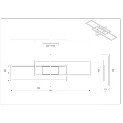 Plafoniere Moderne-Selezionato da Mazzolaluce Plafoniera da soffitto led 3000k design nero dimmerabile
