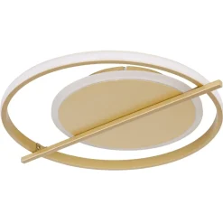 Plafoniere Moderne-Selezionato da Mazzolaluce Plafoniera da soffitto led 36w 3000k oro design moderna