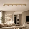 Plafoniere Moderne-Selezionato da Mazzolaluce Plafoniera da soffitto moderna sabbia con faretti orientabili per soggiorno sala da pranzo