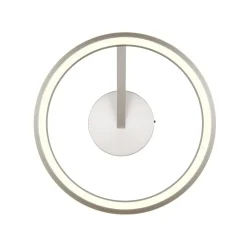 Plafoniere Moderne-Selezionato da Mazzolaluce Plafoniera da soffitto moderna anello nickel led dimmerabile da 2300k a 4000k