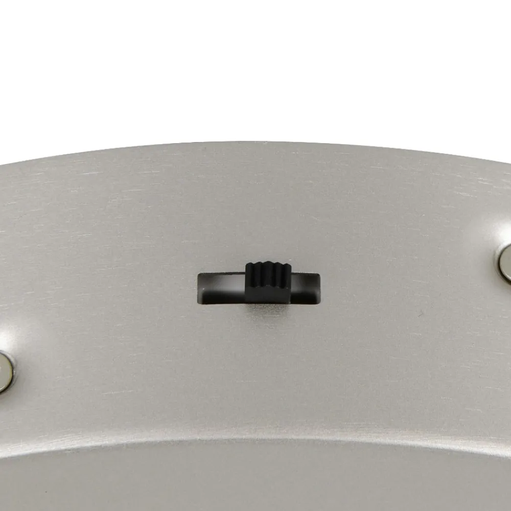 Plafoniere Moderne-Selezionato da Mazzolaluce Plafoniera da soffitto moderna anello nickel led dimmerabile da 2300k a 4000k