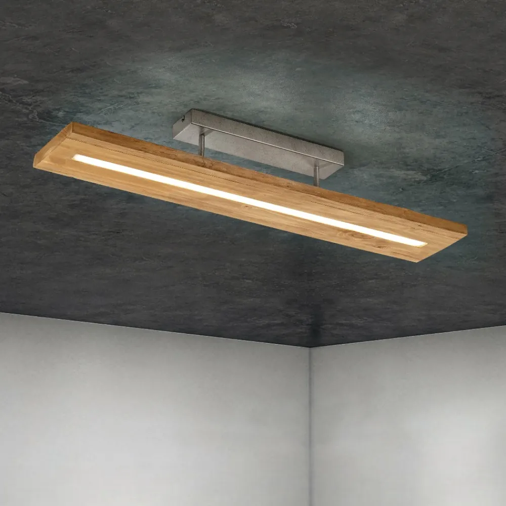 Plafoniere Moderne-Selezionato da Mazzolaluce Plafoniera da soffitto moderna di legno led 27w 3000k per cucina