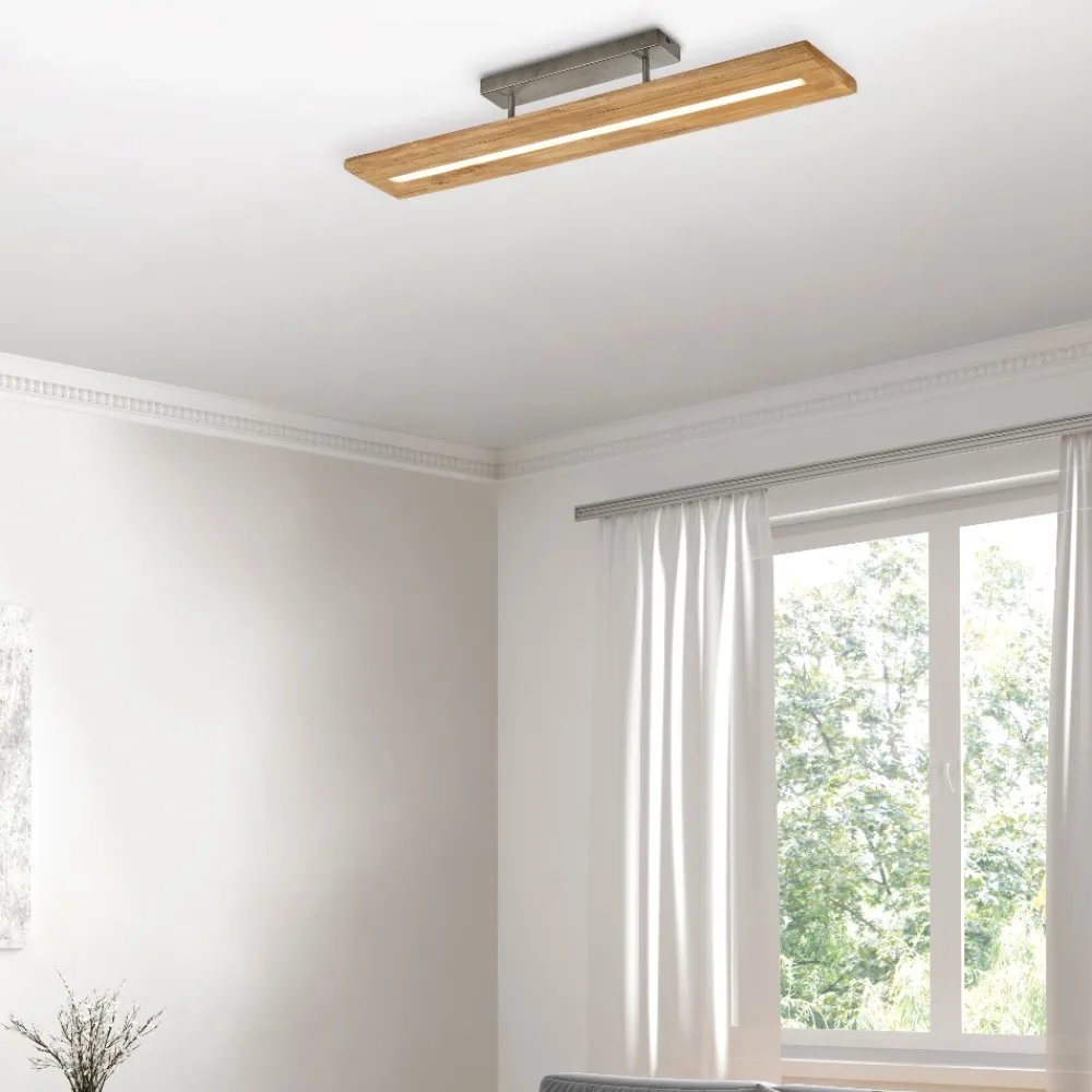 Plafoniere Moderne-Selezionato da Mazzolaluce Plafoniera da soffitto moderna di legno led 27w 3000k per cucina