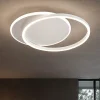 Plafoniere Moderne-Perenz Illuminazione Plafoniera da soffitto orbit bianco oro led 60w 3000k moderna perenz