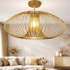 Plafoniere Moderne-Fabas Luce Plafoniera da soffitto oro opaco fassa design minimal