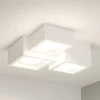 Plafoniere Moderne-Selezionato da Mazzolaluce Plafoniera da soffitto per cucina con quadrati in gesso bianco