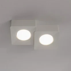 Plafoniere Moderne-Selezionato da Mazzolaluce Plafoniera da soffitto per cucina bianca 2 luci