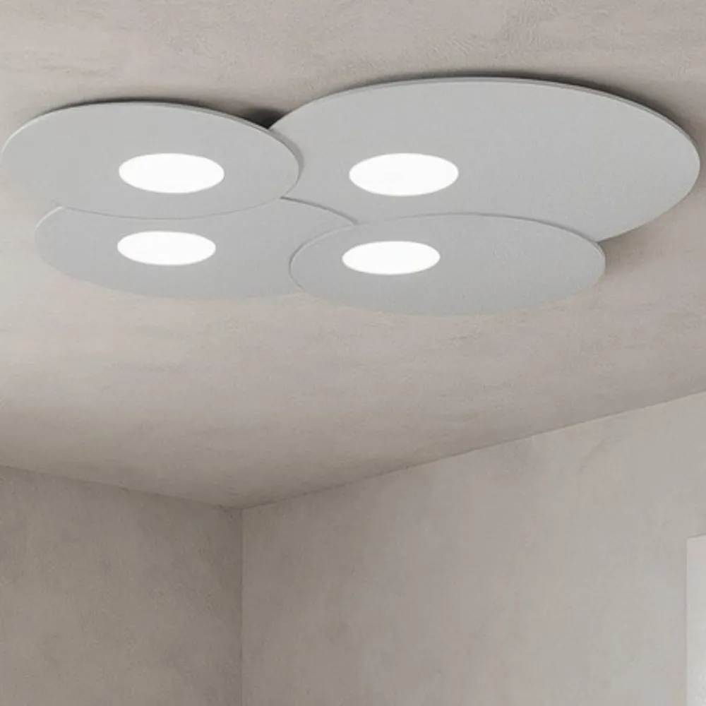Plafoniere Moderne-Top Light Plafoniera da soffitto per cucina moderna grigio toplight cloud