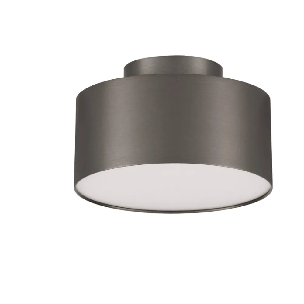 Plafoniere Moderne-Selezionato da Mazzolaluce Plafoniera da soffitto per ingresso nickel nero tonda led 24w 3000k