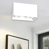Plafoniere Moderne-Selezionato da Mazzolaluce Plafoniera da soffitto rettangolare bianca 2 luci