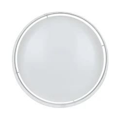 Plafoniere Moderne-Eglo Plafoniera da soffitto rotonda di tessuto tortora cilindro 32 cm pasteri