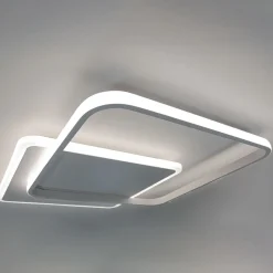 Plafoniere Moderne-Vivida International Plafoniera decline vivida bianca moderna led 50w 3000k 4000k
