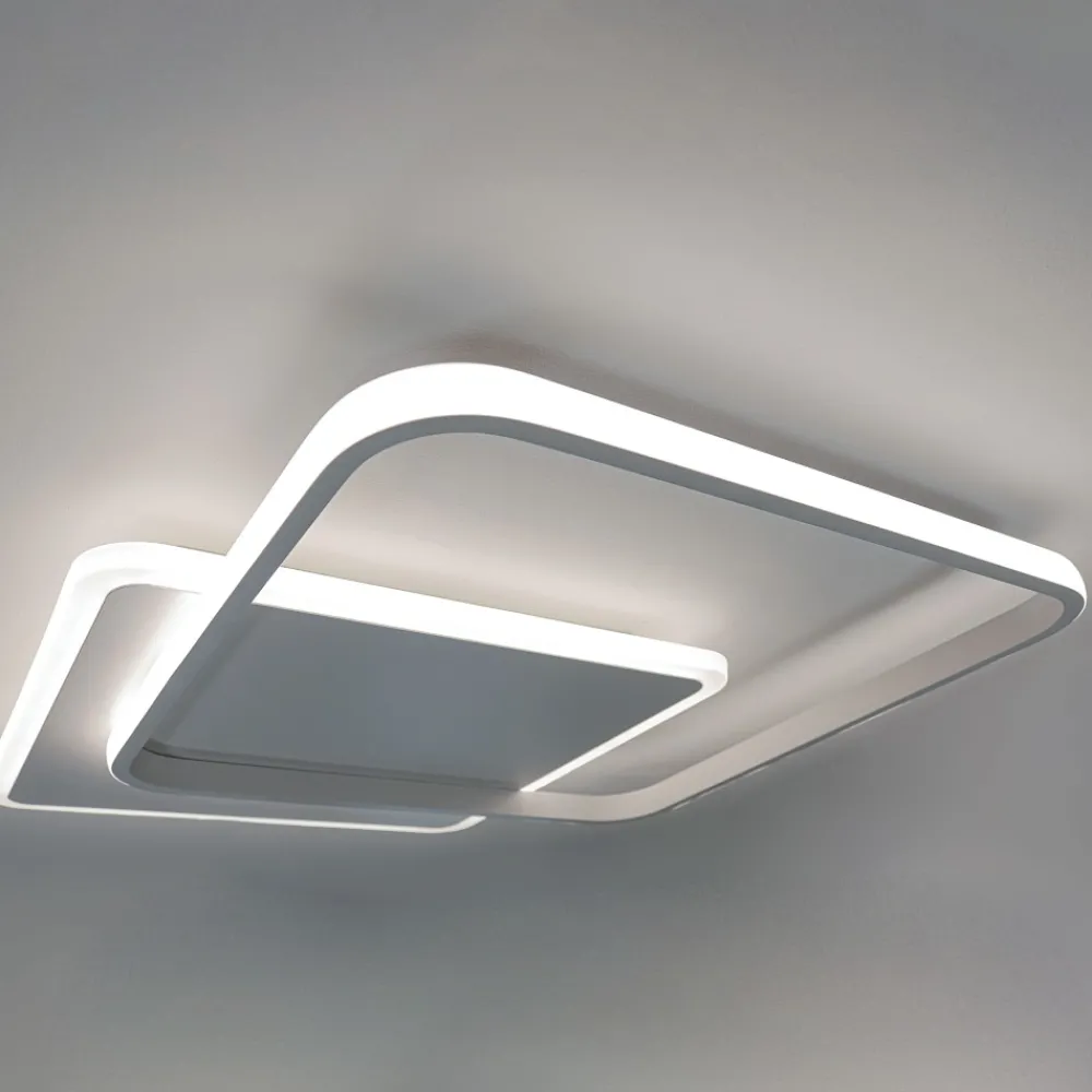 Plafoniere Moderne-Vivida International Plafoniera decline vivida bianca moderna led 50w 3000k 4000k
