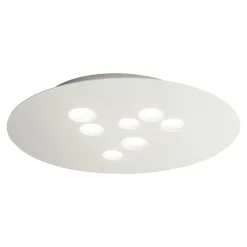 Plafoniere Moderne-Gea Luce Plafoniera design bianca luna
