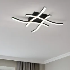 Plafoniere Moderne-Selezionato da Mazzolaluce Plafoniera design ed 20w 3000k moderna nera