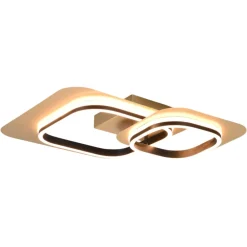Plafoniere Moderne-Selezionato da Mazzolaluce Plafoniera design led 28w 3000k dimmerabile dimmerabile oro nero
