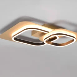 Plafoniere Moderne-Selezionato da Mazzolaluce Plafoniera design led 28w 3000k dimmerabile dimmerabile oro nero