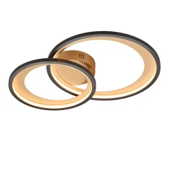 Plafoniere Moderne-Selezionato da Mazzolaluce Plafoniera design moderna caffe antracite led dimmerabile