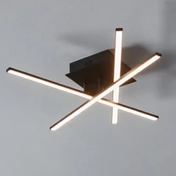 Plafoniere Moderne-Eglo Plafoniera design moderna nera 13w 3000k lasana