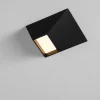 Plafoniere Moderne-Selezionato da Mazzolaluce Plafoniera design moderna nera sagomata 3000k