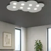 Plafoniere Moderne-Top Light Plafoniera design moderna nuvola grigio cloud