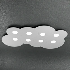 Plafoniere Moderne-Top Light Plafoniera design moderna nuvola grigio cloud