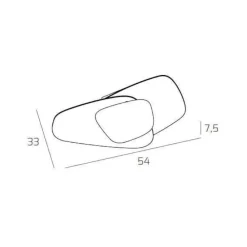Plafoniere Moderne-Top Light Plafoniera design moderna vetri bianchi strategy