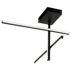 Plafoniere Moderne-Selezionato da Mazzolaluce Plafoniera design moderno led 3200k nera dimmerabile