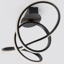 Plafoniere Moderne-Selezionato da Mazzolaluce Plafoniera design moderno nera led 3000k per soggiorno
