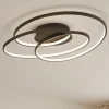 Plafoniere Moderne-Selezionato da Mazzolaluce Plafoniera design nera 38w 3000k dimmerabile per soggiorno moderno