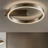 Plafoniere Moderne-Perenz Illuminazione Plafoniera design off grigio spazzolato led cct