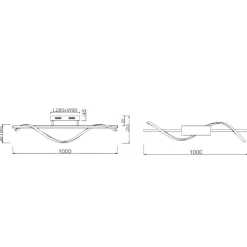 Plafoniere Moderne-Selezionato da Mazzolaluce Plafoniera design originale led 4000k per camera da letto