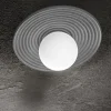 Plafoniere Moderne-Perenz Illuminazione Plafoniera di cemento grigio tonda huevo