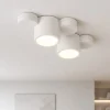 Plafoniere Moderne-Sforzin Illuminazione Plafoniera di gesso bianca moderna chio sforzin