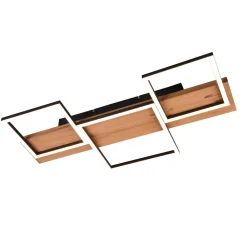 Plafoniere Moderne-Selezionato da Mazzolaluce Plafoniera di legno moderna led dimmerabile per cucina