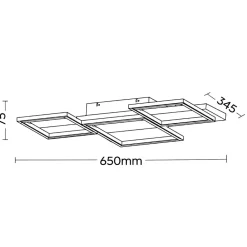 Plafoniere Moderne-Selezionato da Mazzolaluce Plafoniera di legno moderna led dimmerabile per cucina