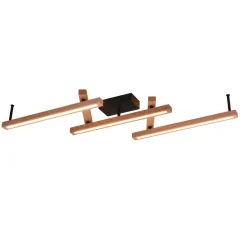 Plafoniere Moderne-Selezionato da Mazzolaluce Plafoniera di legno moderna led 2700k-6000k dimmerabile