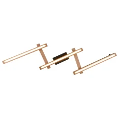 Plafoniere Moderne-Selezionato da Mazzolaluce Plafoniera di legno moderna led 2700k-6000k dimmerabile