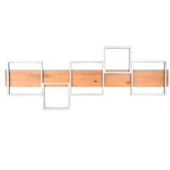 Plafoniere Moderne-Selezionato da Mazzolaluce Plafoniera di legno moderna per soggiorno led dimmerabile