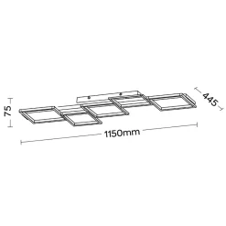 Plafoniere Moderne-Selezionato da Mazzolaluce Plafoniera di legno moderna per soggiorno led dimmerabile