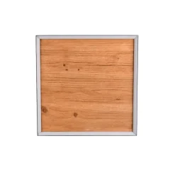 Plafoniere Moderne-Selezionato da Mazzolaluce Plafoniera di legno moderna quadrata led 41w 3000k dimmerabile