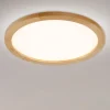 Plafoniere Bagno-Selezionato da Mazzolaluce Plafoniera di legno rotonda led 45w cct stile scandinavo