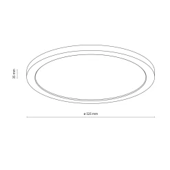 Plafoniere Bagno-Selezionato da Mazzolaluce Plafoniera di legno rotonda led 45w cct stile scandinavo