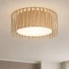 Plafoniere Moderne-Selezionato da Mazzolaluce Plafoniera di tessuto 50 cm sabbia design moderno per camera da letto