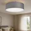 Plafoniere Moderne-Selezionato da Mazzolaluce Plafoniera di tessuto grigio moderna per interni