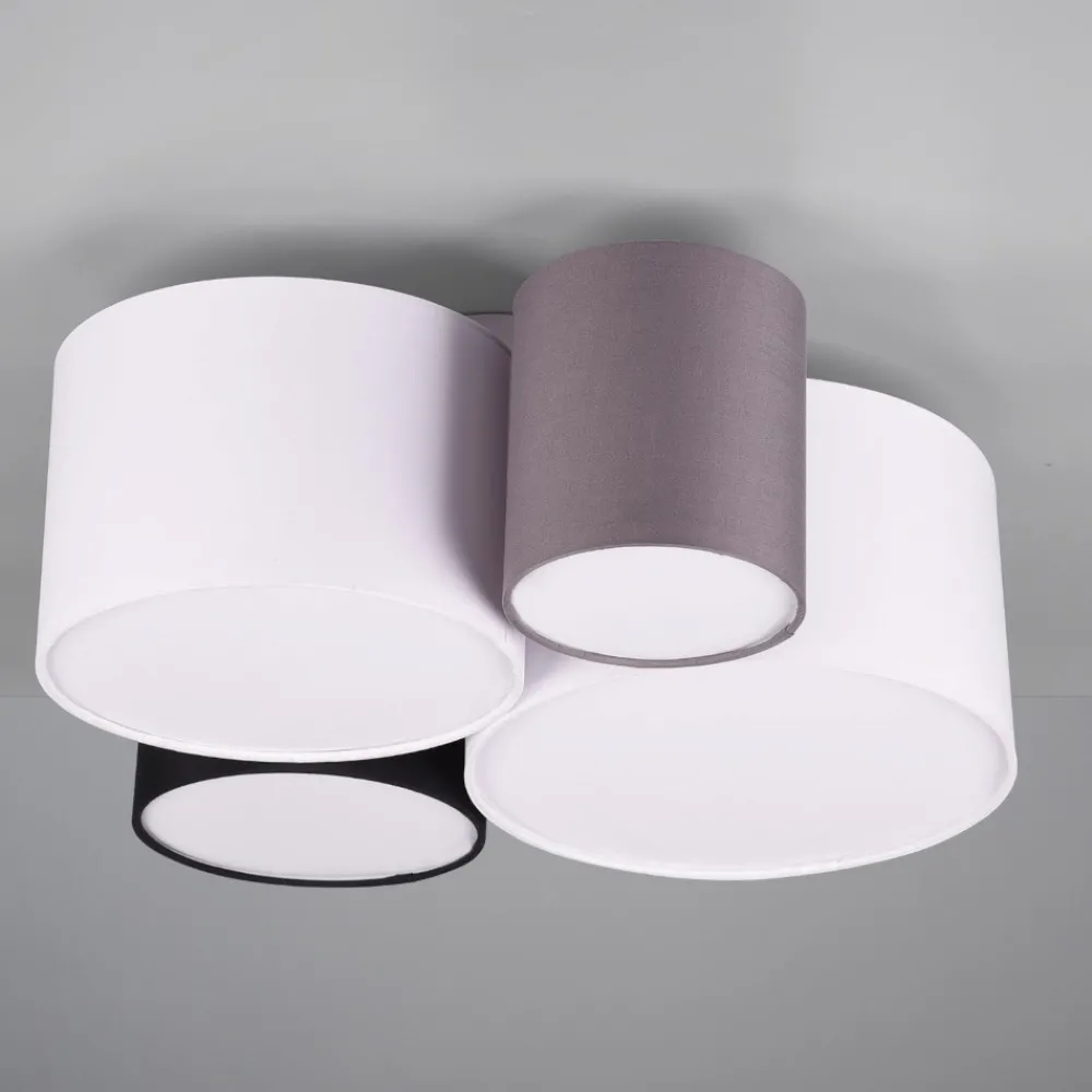Plafoniere Moderne-Selezionato da Mazzolaluce Plafoniera di tessuto multicolore moderna