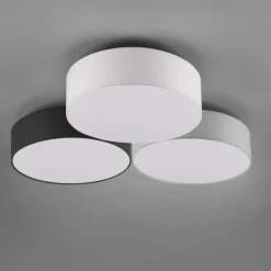 Plafoniere Moderne-Selezionato da Mazzolaluce Plafoniera di tessuto multicolor moderna led 38w 3000k
